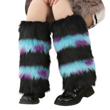 Stretchy Knees High Sock Sleeves Warm Knit Leg Warmer-Section 5