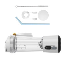 Strong 7.4V Electric Mixer With Vehicle Drink owner-White