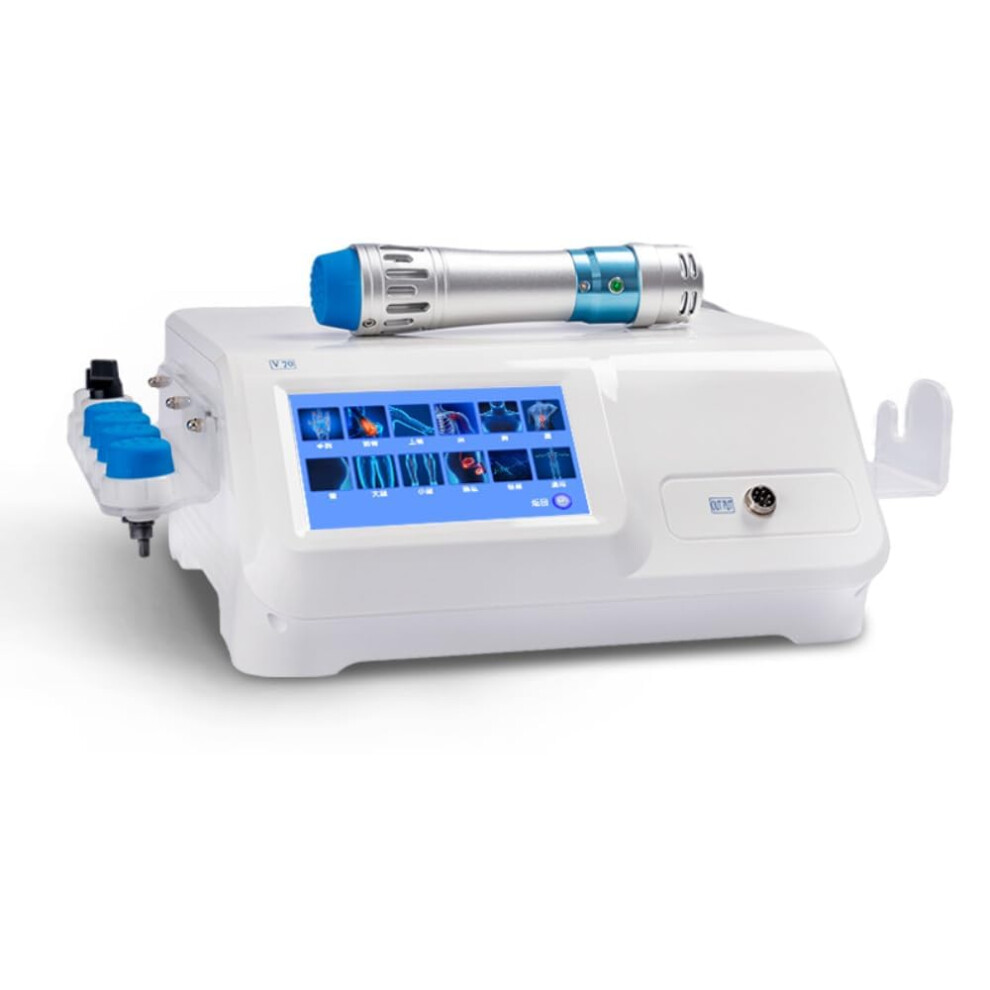 White 200W Shockwave Therapy Machine For Ed And Pain Relief With Adjustable Intensity And MultiâProbe Design