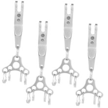 4pcs Carabiner Keychain Clip with Quick Clip Attachment for Keys and Outdoor Use