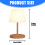 Light Weight Waterproof Nightstand Lamp Dimmable Atmosphere 3