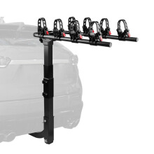 4 Bike Hitch Mount Rack Foldable Adjustable Bicycle Carrier with Antisway and TiltAway for SUV Truck
