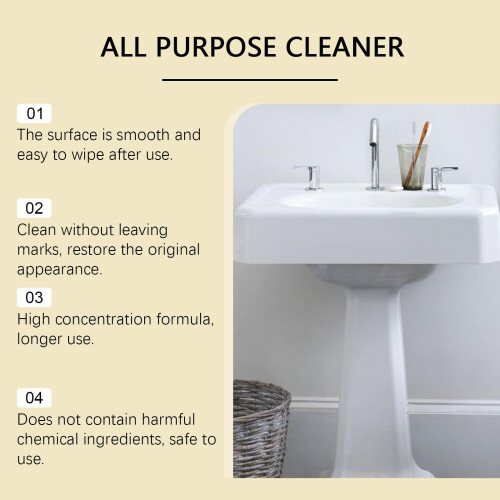 Kitchen Cleaner Spray Set, Deep Grease and Grime Remover, MultiSurface Non‑Abrasive Formula (2PCS) 2