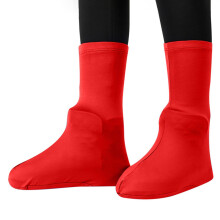 Waterproof Shoe Covers for Adults, AntiSlip Reusable Boot Covers with TearResistant Build, Red Small