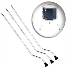 Drum Leg Replacement with Stable Drum Support, Electroplated Metal Three Way Adjustable Drum Stand Accessory