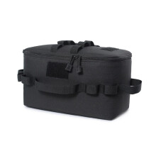 Camping Gas Tank Storage Bag with Shockproof Padded Protection, Large Capacity Outdoor Propane Carry Case (Black)