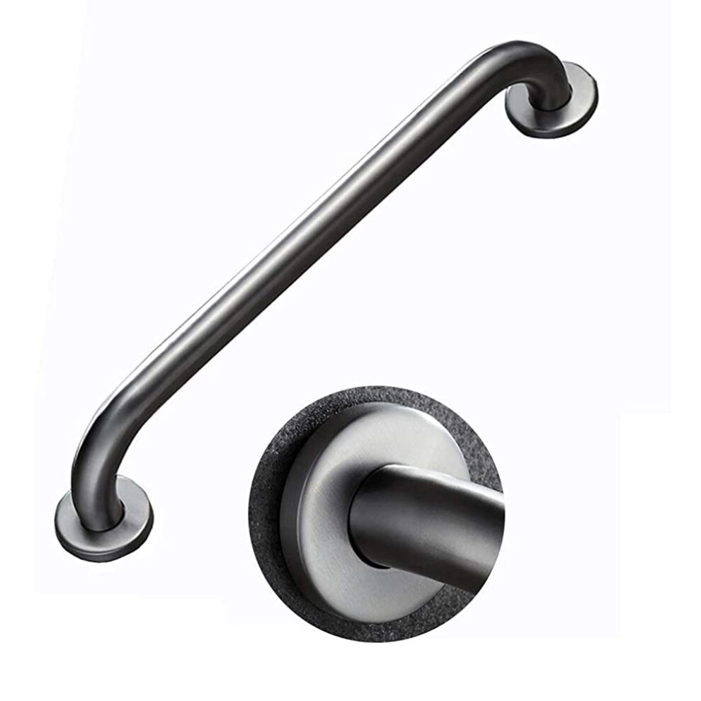 Bathroom Grab Bar 30cm 2 in 1 Wall Mounted Handrail with Towel Rack for Elderly and Disabled