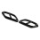 1 Pair ABS Exhaust Pipe Cover for GLC-X254 Black 1