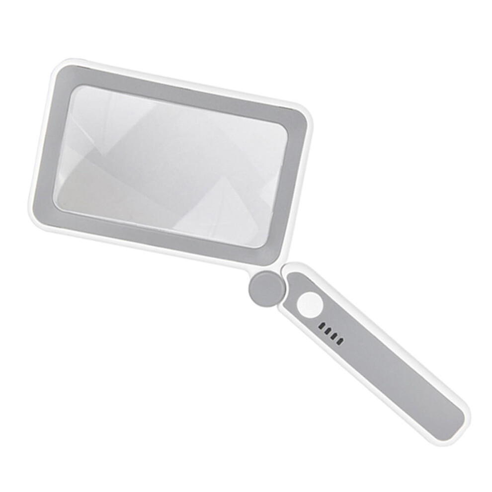 Light Magnifying Glass With 4X Handheld Illuminated Magnifier With 10 Led S Foldable For Reading Seniors