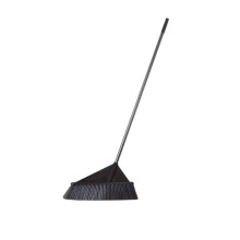 Heavy Duty Outdoor Stiff Bristle Broom with Long Handle for Garage Patio Concrete Floor Cleaning