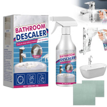 Bathroom Cleaner Foam 60ml Fast Acting No‑Rinse Limescale Remover Spray for Bathtub Toilet Faucet