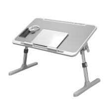 Laptop Desk for Bed, Ergonomic Height and Angle Adjustable Bed Table with Foldable SpaceSaving Design