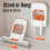 Mini Foldable Desktop Mop 2PCS with OneHand Squeeze Cleaning and Replaceable Sponge Head for Kitchen and Bathroom 2