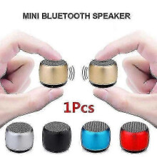 (gold) Pairable Mini Bluetooth Speaker Metal Bass Bluetooth Subwoofer Portable Bluetooth Speaker Wireless Loudspeaker-YuJia  x