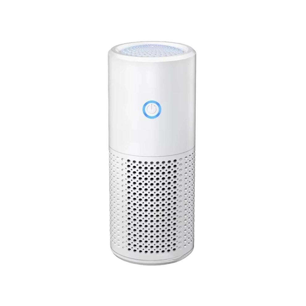 Car Portable Rechargeable Air Purifier Negative Ion Air Cleaner For Formaldehyde Secondhand Smoke(White) White 6083684313455