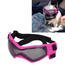 Pink One Size Dog Goggles UV Protection Adjustable