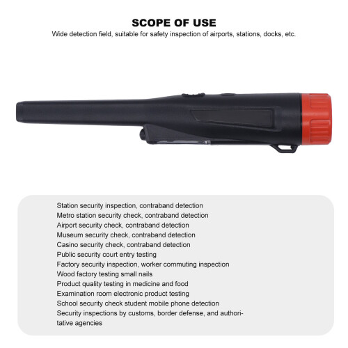 Pinpointer IP66 9V Black Portable LED 12kHz 270MW 2
