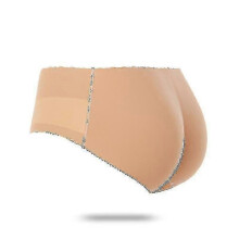(L, Low-waist 138beige) Women Padded Push Up Panties Butt Lifter Shaper Fake Ass