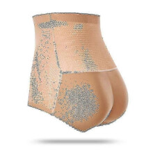 (S, High-waist 589beige) Women Padded Push Up Panties Butt Lifter Shaper Fake Ass