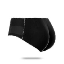 (S, Low-waist 138black) Women Padded Push Up Panties Butt Lifter Shaper Fake Ass