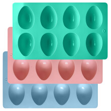 Practical Flexible Round Molds Pack Of 3 For Various Kitchen