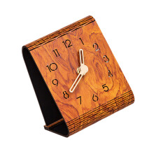 Table Clock Desk and Shelf Clocks None Ticking-Huanghuali color