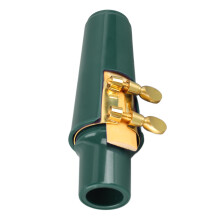 Alto Sax Mouthpiece Kit Green Metal Plastic Cork