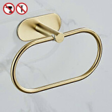 (Towel holder) Bathroom Hardware Set Brushed Gold Robe Hook Towel Bar Toilet Paper Holder Bath Bathroom Accessories