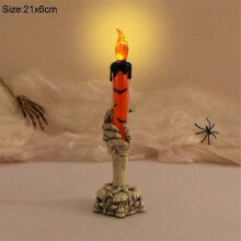 (C) Halloween Led Candles Skeleton Ghost Hands LED Light Happy Halloween Party Home Decoration Supplies Haunted House Horror Props