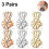 (Style 3) 3 Pairs Earring Lifters,adjustable Earring Backs For Heavy Earring 1