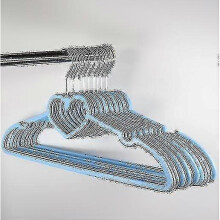 (style 1, blue) 20 Pcs Heart Hangers Clothing Hangers Ideal For Everyday Standard Use