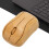 Bamboo Wireless Mouse 400mAh 2.4G DPI 800-1600 1