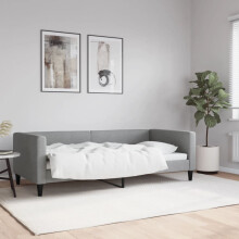 vidaXL sovesofa lysegrå 90x190 cm stofbetræk