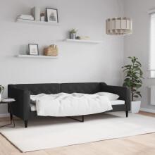 vidaXL sovesofa sort 90x200 cm stofbetræk
