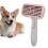 Cat Slicker Brush Self-Cleaning Pink ABS Needle 13