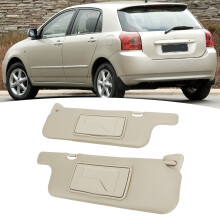 2Pcs Gray Sun Visor Mirror for E120/E130 2001-2007
