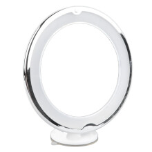 LED Makeup Mirror 10X 20.5x20.5 cm Plastic Suction