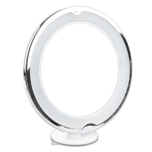 LED Makeup Mirror 10X 20.5x20.5 cm Plastic Suction