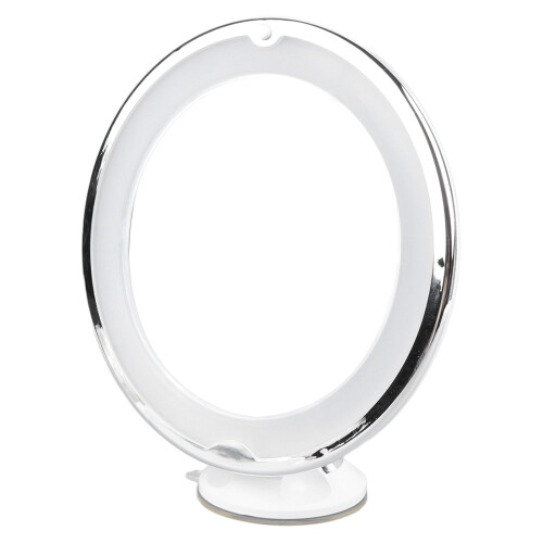 LED Makeup Mirror 10X 20.5x20.5 cm Plastic Suction 2