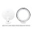 LED Makeup Mirror 10X 20.5x20.5 cm Plastic Suction 7