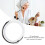 LED Makeup Mirror 10X 20.5x20.5 cm Plastic Suction 8
