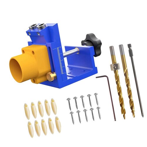 Easy To Use Hole Guide For Correctly Positioned Screw-Blue