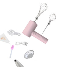 Easy Cordless whisks Speed for Home Baking and Cooking-Pink