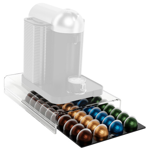 Acrylic Rack Ideal for Kitchen Office Holds 60 Small or 40 Large