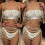 Böhmische Körperkette, Perlen, Bikini, Brustkette, BH, 2
