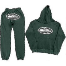 (L, Green) Corteiz Men's Y2k Jogging Suit, 2-piece Autumn Lightweight Tracksuit_x67