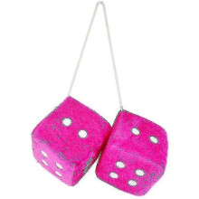 (hp) Car Hanging Pendant New Year Dice Velvet