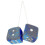 (blue) Car Hanging Pendant New Year Dice Velvet 1