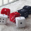 (blue) Car Hanging Pendant New Year Dice Velvet 2