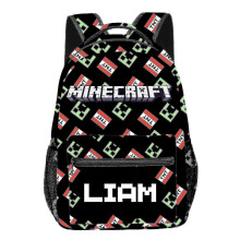 (8) Minecraft Primary And Secondary School Students' Schoolbags Children's Backpacks Backpacks For Primary School Students